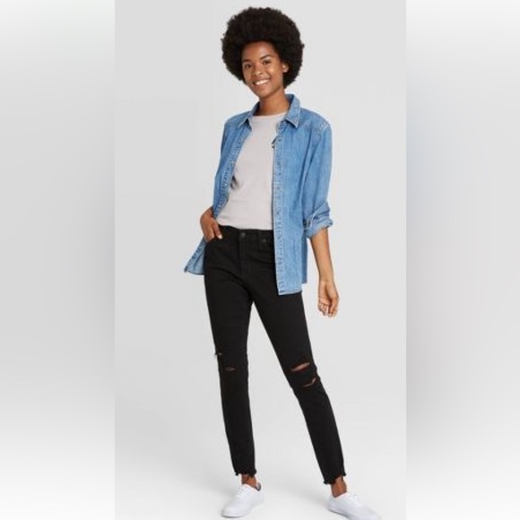 Skinny jeans women’s Mid-rise-Universal Thread brand new size 14 -32 waist SHORT - Picture 1 of 7